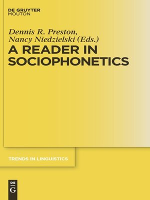 cover image of A Reader in Sociophonetics